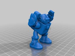 HEAT MAN from MEGAMAN2 3d model