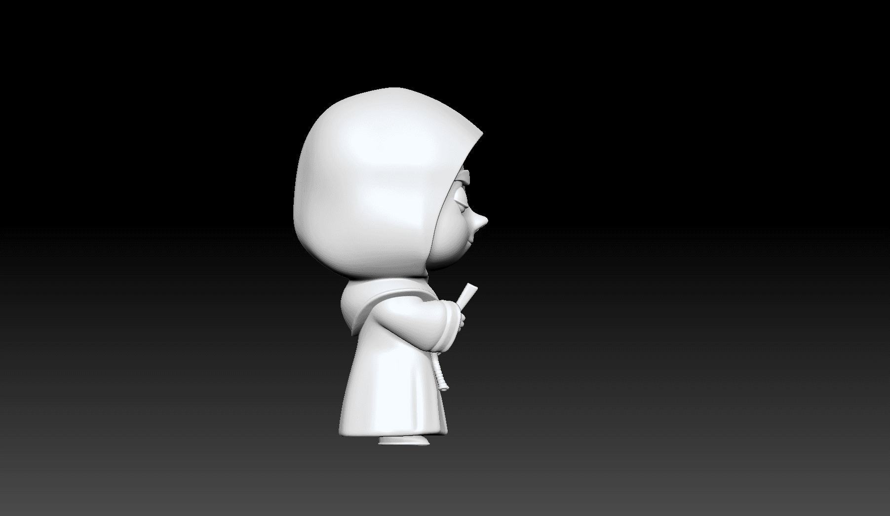 Chibi Monk 3d model