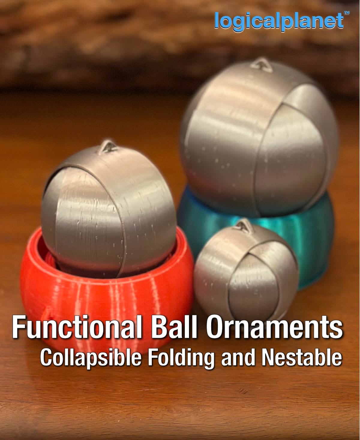 Collapsible Nesting Tree Balls 3d model