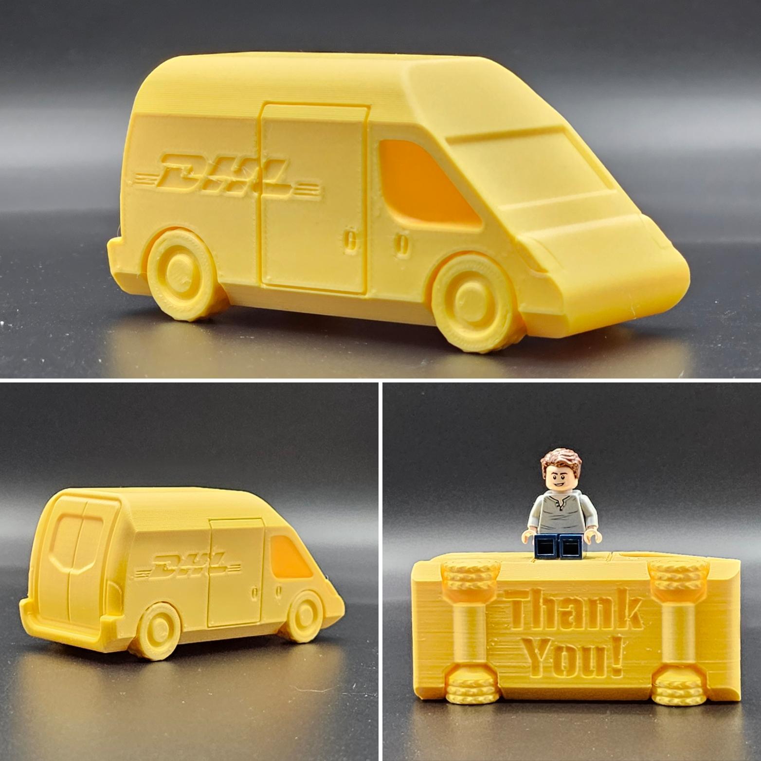 Delivery Van (print-in-place) 3d model