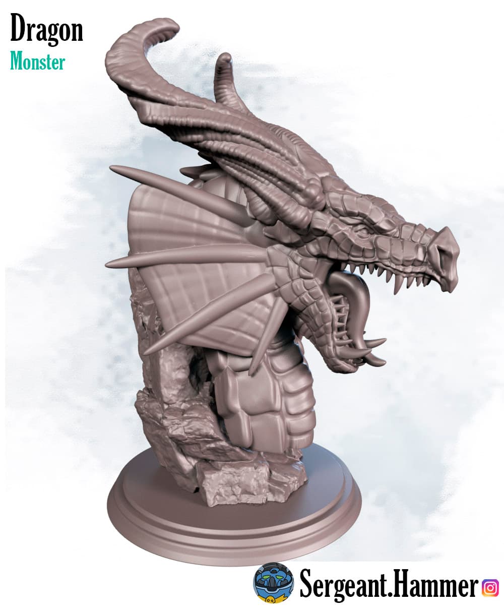 Dragon Bust 3d model