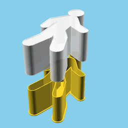 Pedestrian, nestable box (v1) 3d model