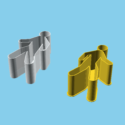 Pedestrian, nestable box (v1) 3d model