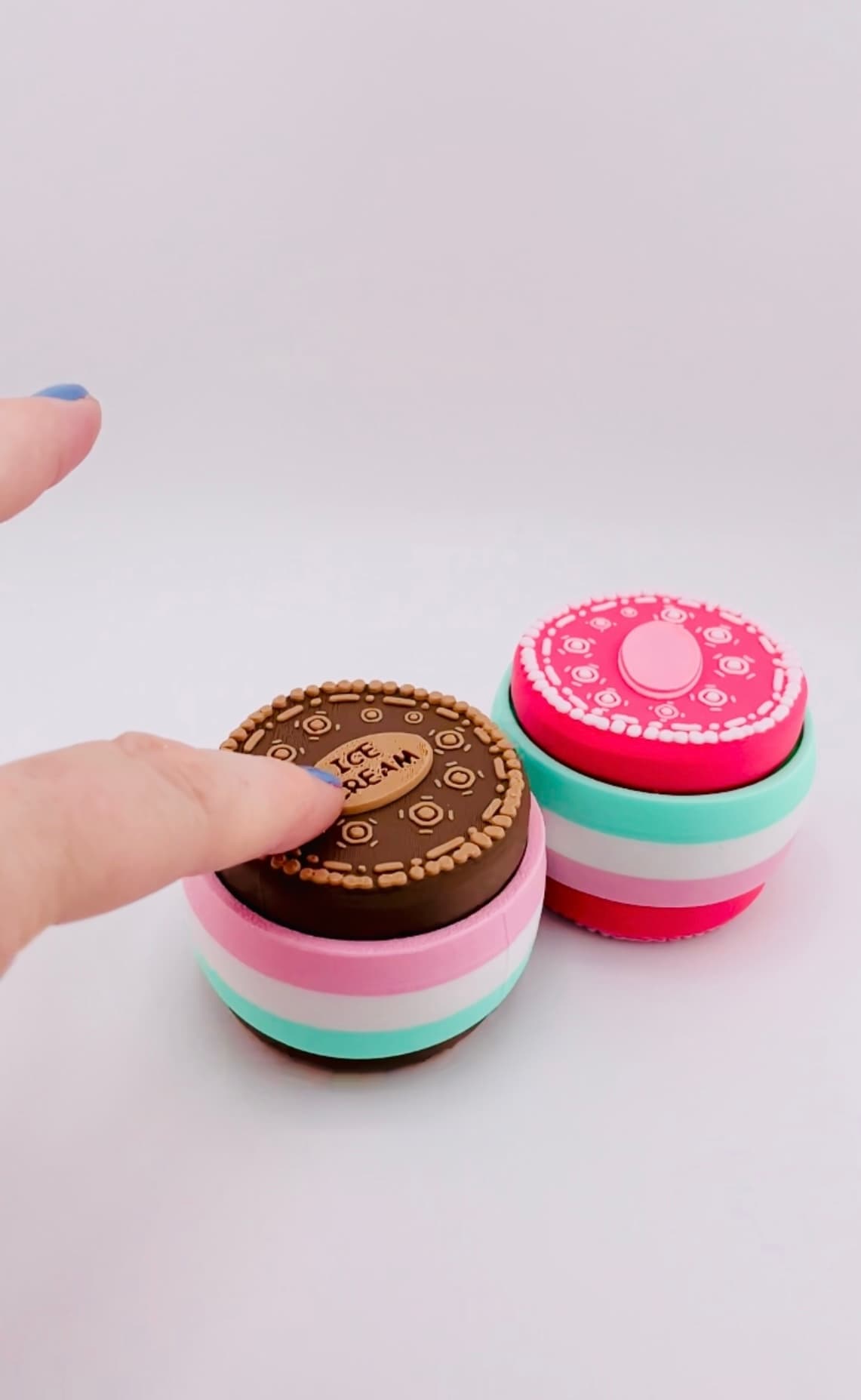 Cookie Ice Cream Sandwich DOUBLE Clicker 3d model