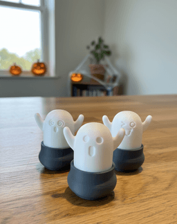 BooFlex III – Trio Ghosts in a Cauldron Clicker 3d model