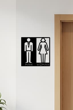 WC, Toilet Sign, Restroom 3d model