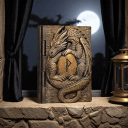 Runestone Sentinel – Dragon Book Box 3d model