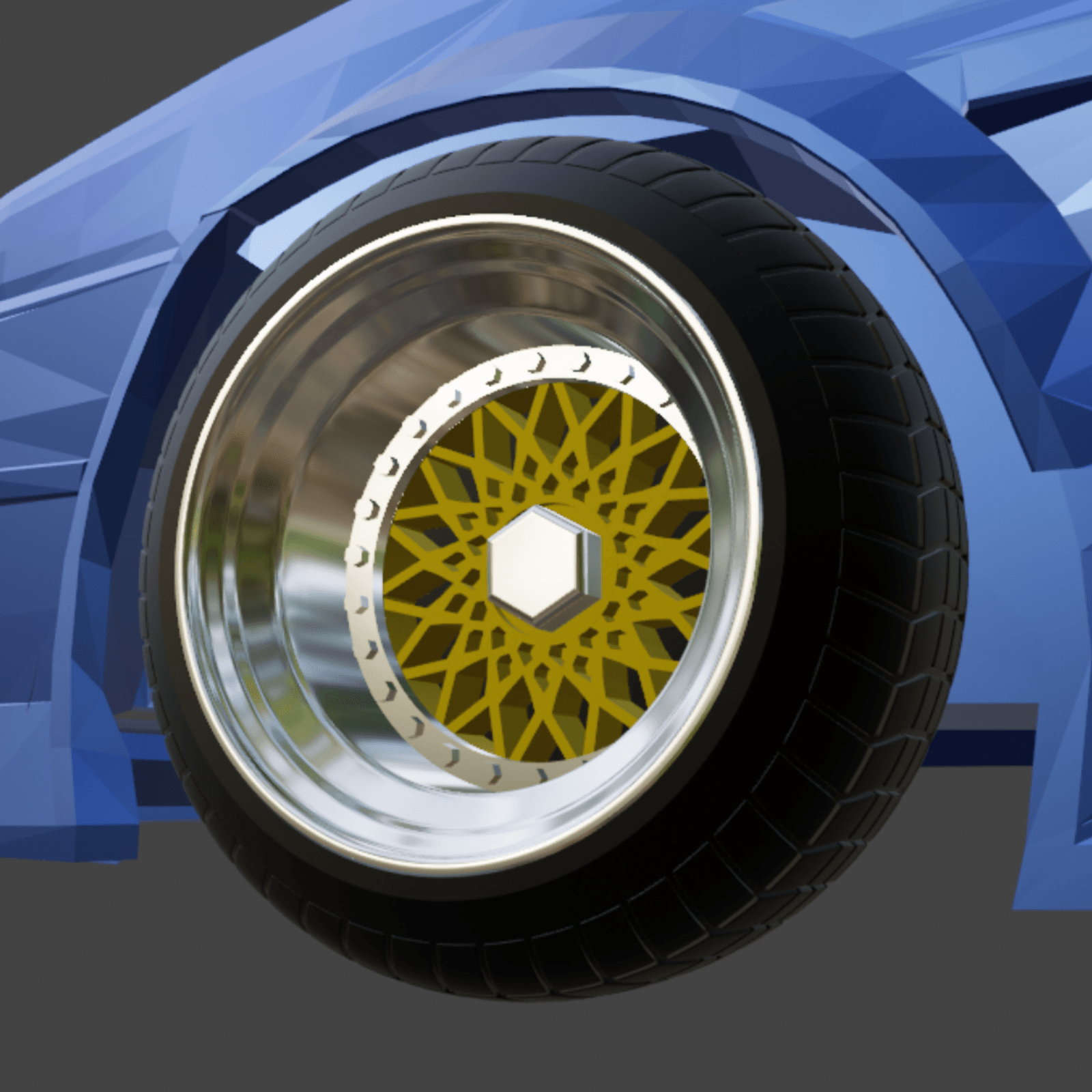 BBS RS Classic wheels 1/64 3d model
