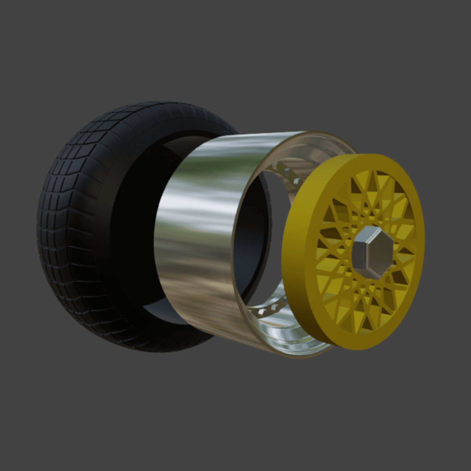 BBS RS Classic wheels 1/64 3d model