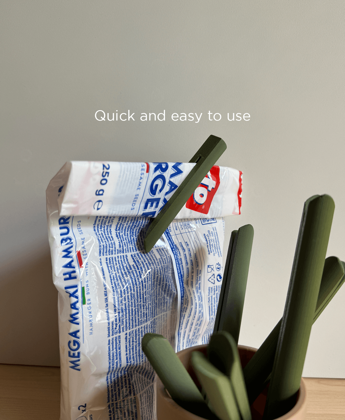 Leafclips, sealing bag clips. 3d model