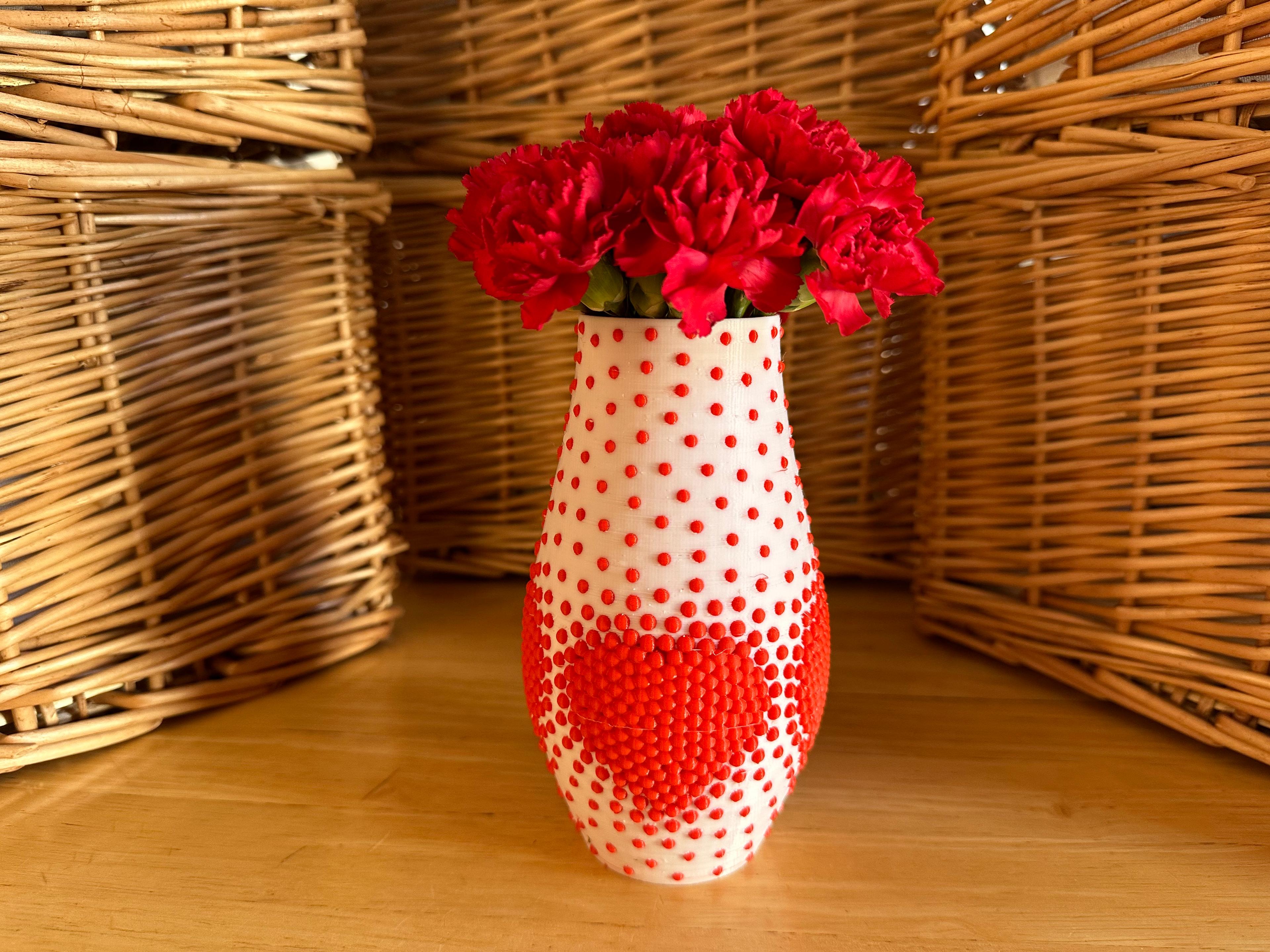 Pixel Heart Vase 3d model