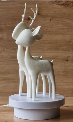 Customizable-Couple Deer Vanity Tray 3d model