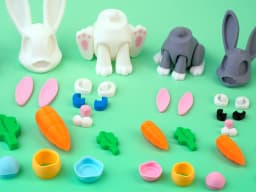 Binkybun - cute easter bunny 3d model