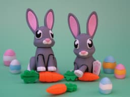 Binkybun - cute easter bunny 3d model
