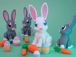 Binkybun - cute easter bunny 3d model