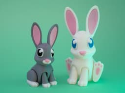Binkybun - cute easter bunny 3d model