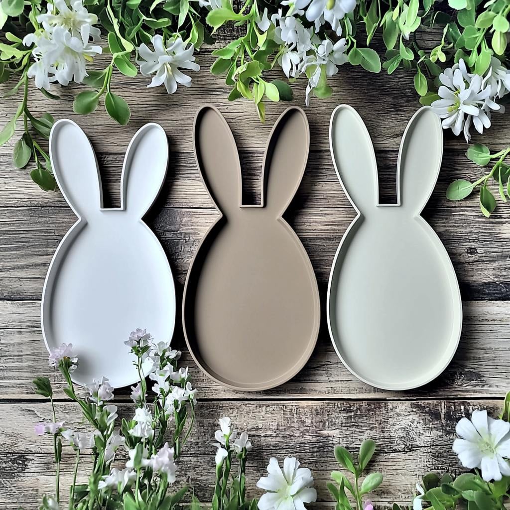 Bunny Tray – Cute & Playful Easter Decor 3d model