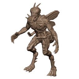 Demonic Fly Mutant Cultists Tabletop Miniatures Pack of 2 3d model