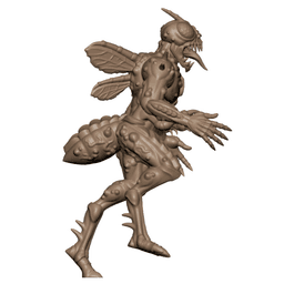Demonic Fly Mutant Cultists Tabletop Miniatures Pack of 2 3d model