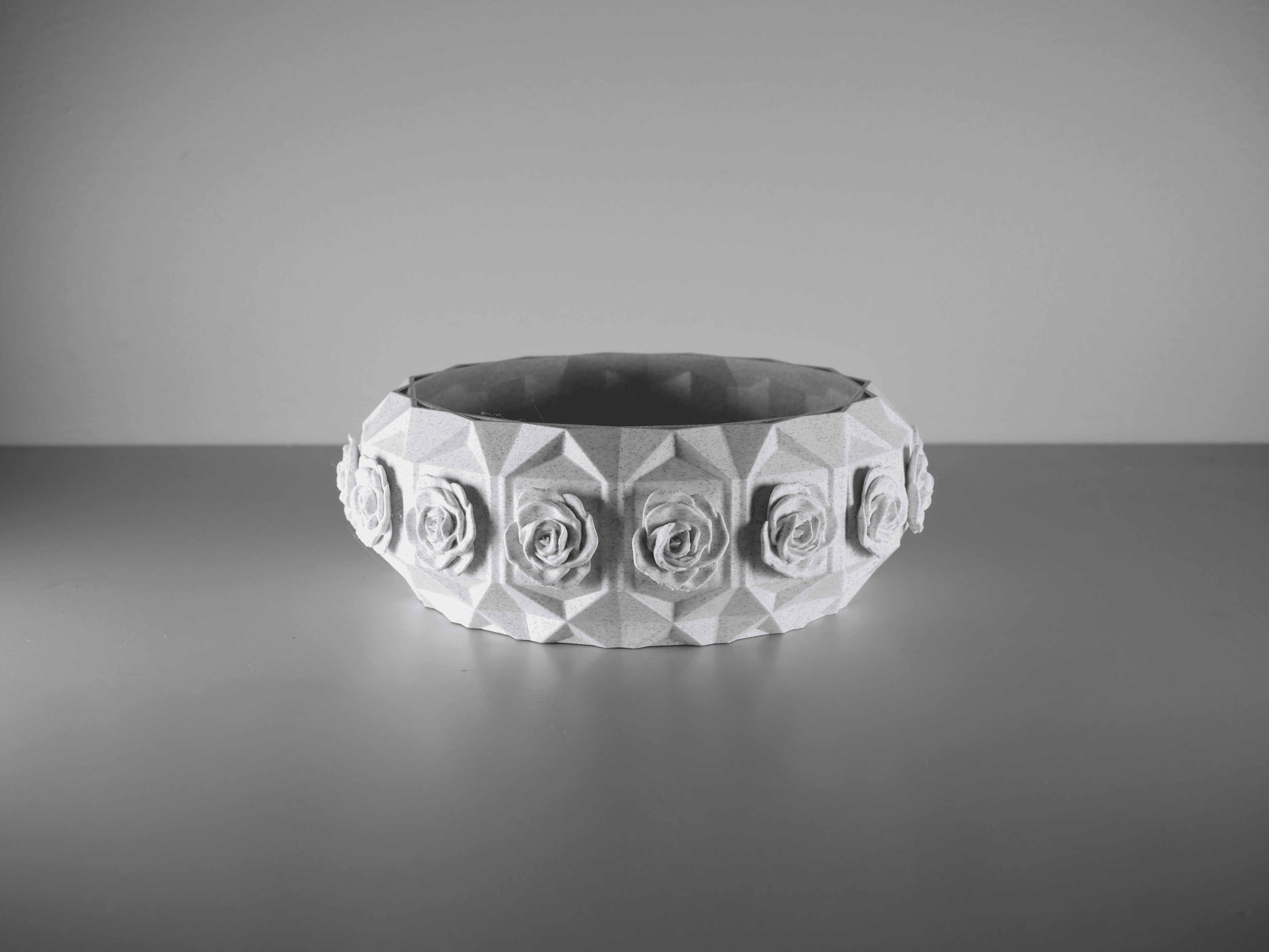 Geometric Rose Bowl 3d model