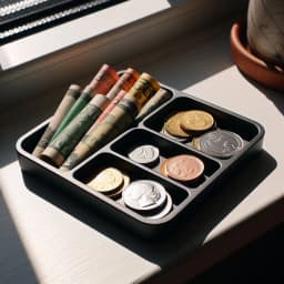 Coin and Banknote Catching Tray 3d model