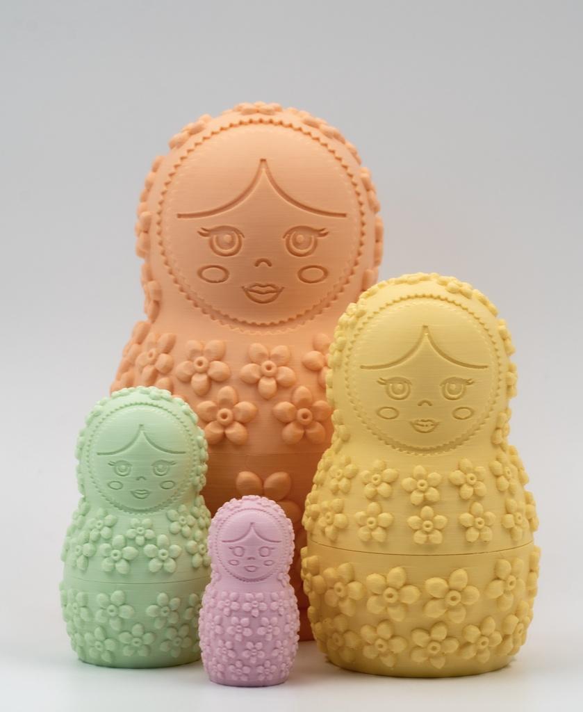Nesting Dolls (Decorative) - Beautiful design, printed in all polyterra
 - 3d model