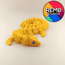 Articulated Cheese Dragon | Print in Place | No Support 3d model