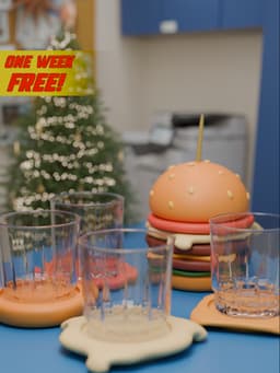 Burger Drink Coaster 3d model