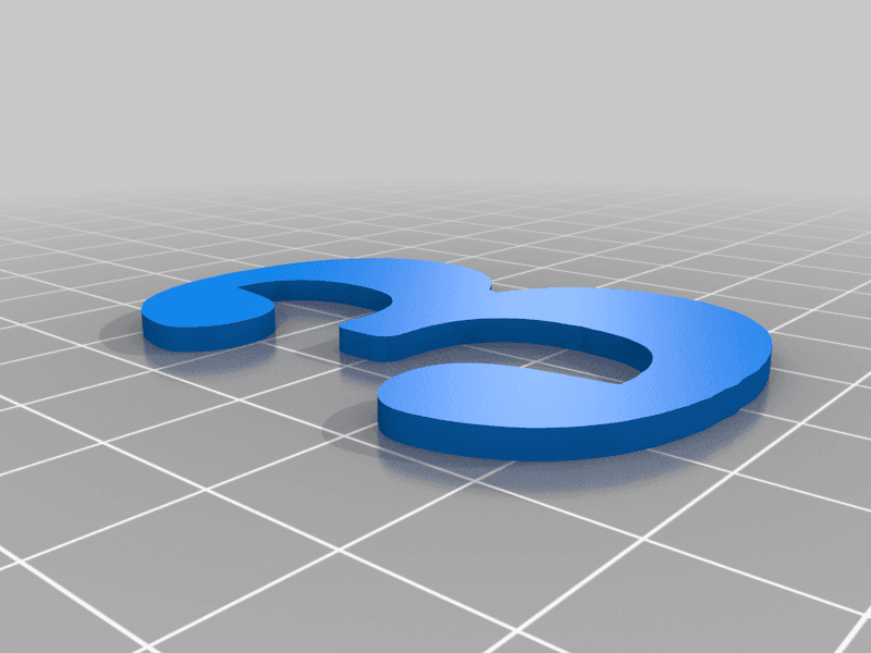 3D Number Set 3d model