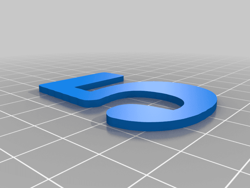 3D Number Set 3d model