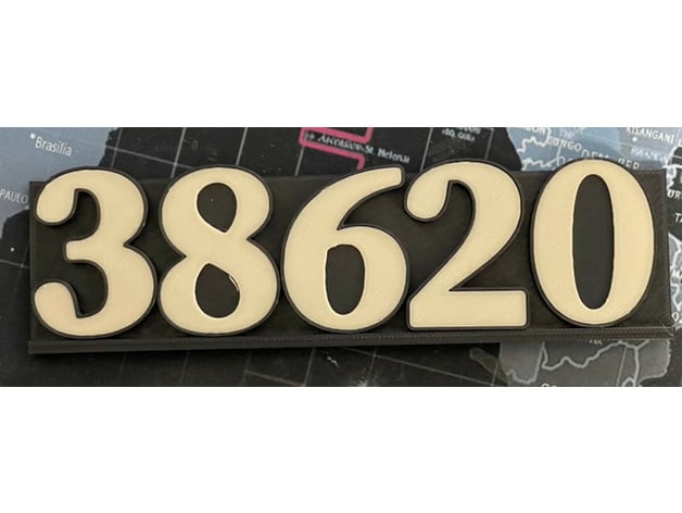 3D Number Set 3d model