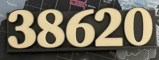 3D Number Set 3d model