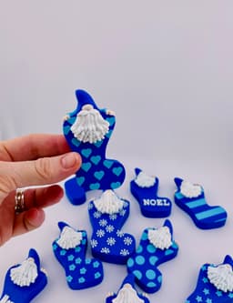 Stocking Gnome Ornament Set 3d model