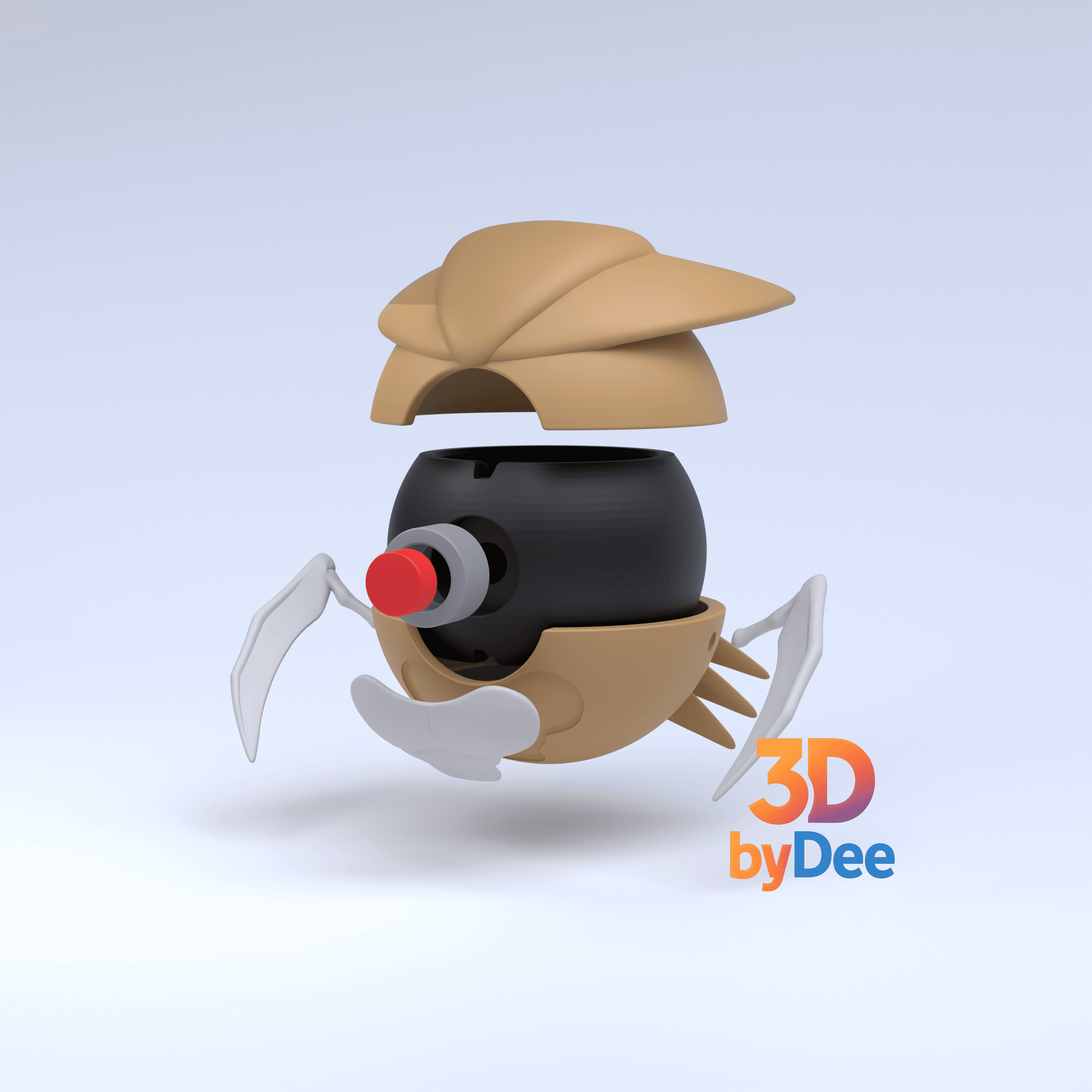 Kabutops Pokeball 3d model