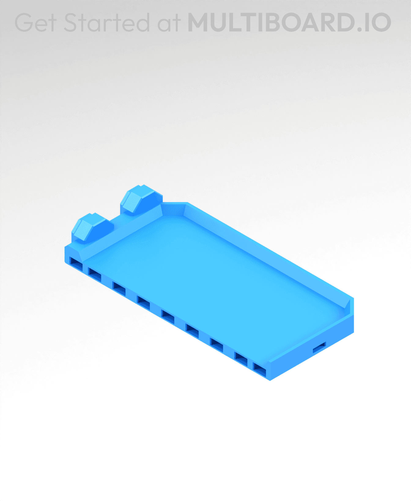 2x4 MU - Right Support End - Modular Bolt-Locked Shelf 3d model