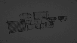 20 PIECE CONSTRUCTION ASSET PACK 3d model