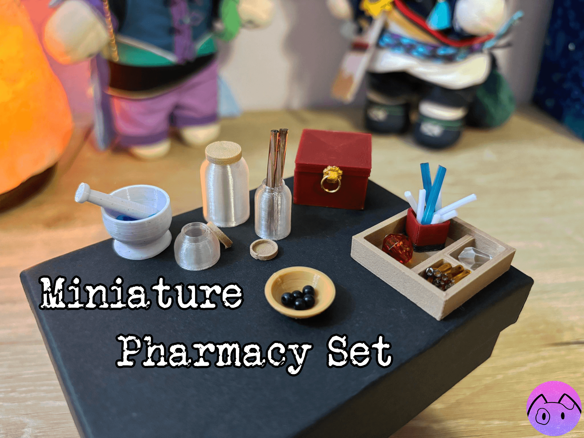 Miniature Pharmacy Set 3d model