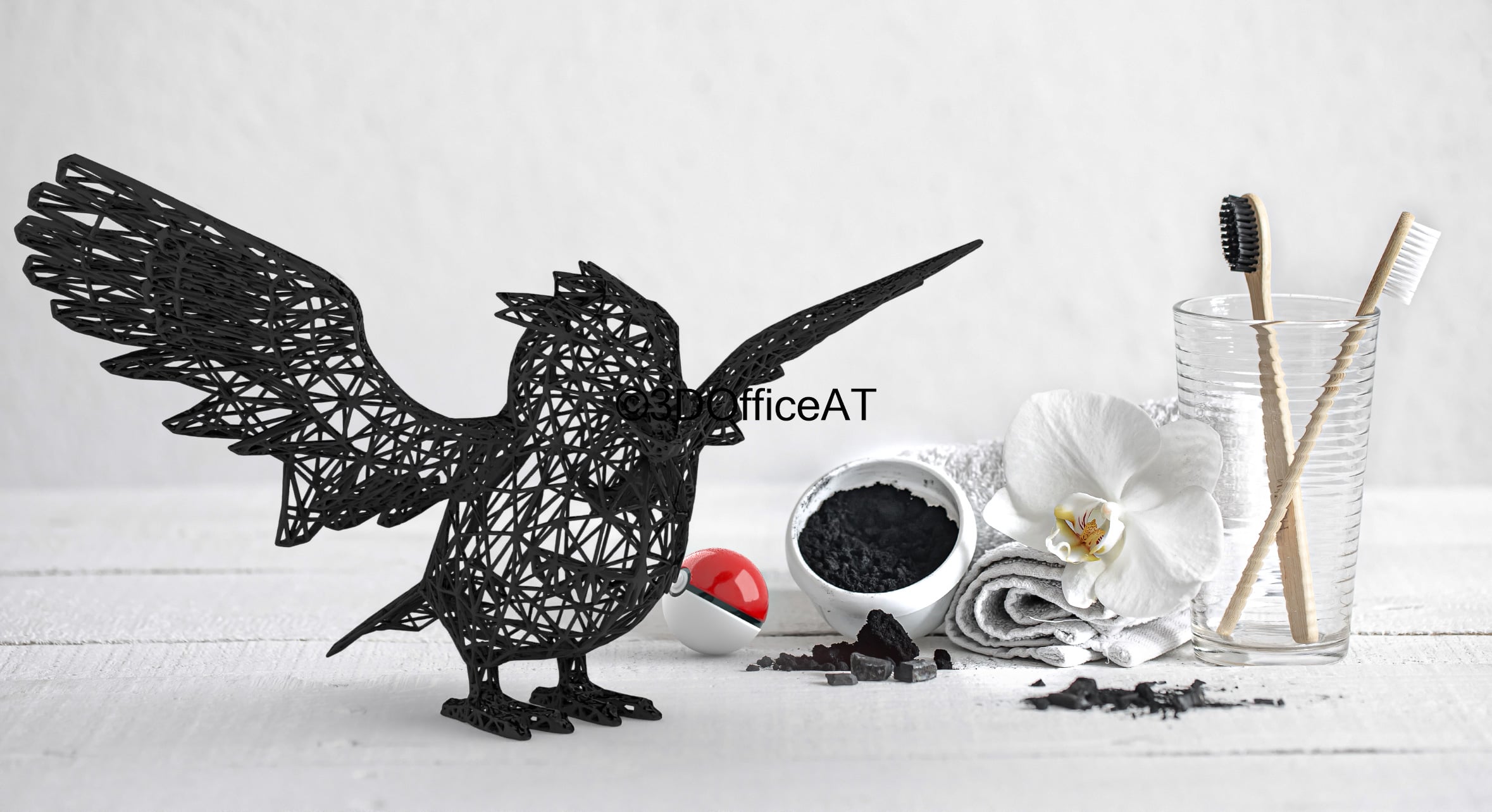 016 Pidgey Pokemon Wiremon Figure 3d model