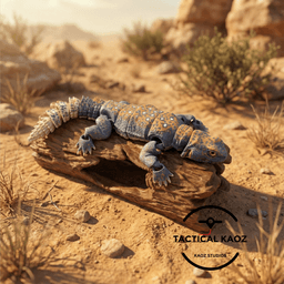 Articulated Uromastyx | Pre-Painted + Optional 6mm Glass Eye Version 3d model