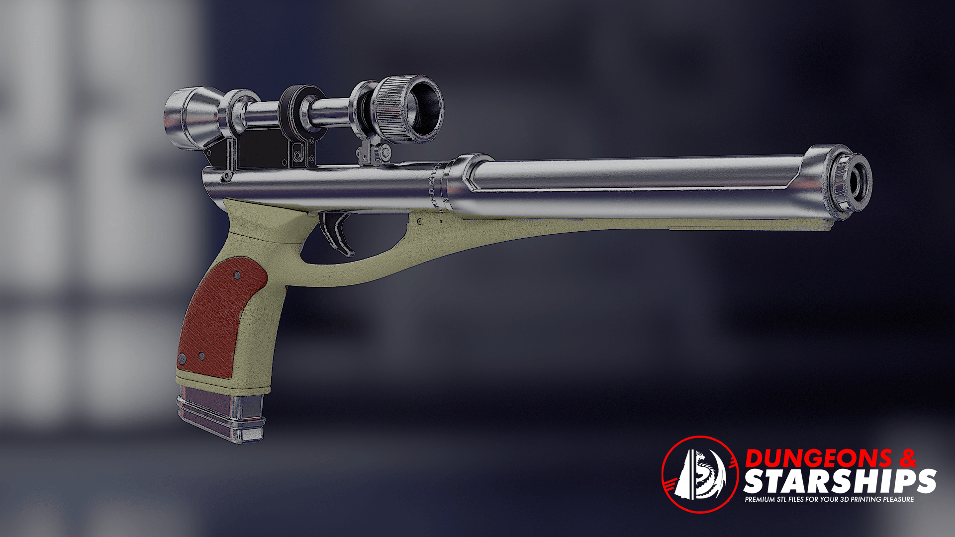 Cad Bane LL-30 Blaster - Clone Wars 3d model
