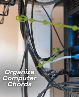 String of Pearls Cable Organizer - Cable Ties - Zip Tie - Plant 3D Print 3d model