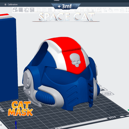 Space Helmet for Cat β 3D Printable Pet Cosplay 3d model