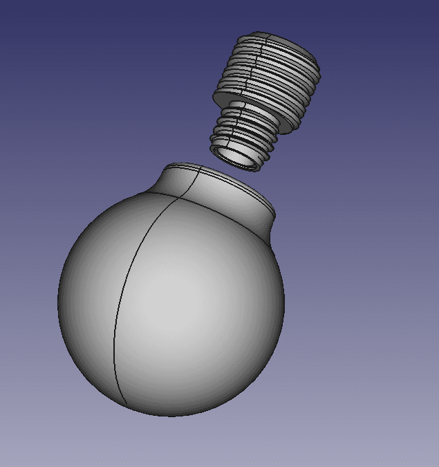 Light Bulb Cord Pull 3d model