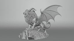 Majestic Manticore Fantasy Creature 3D Print 3D print model 3d model