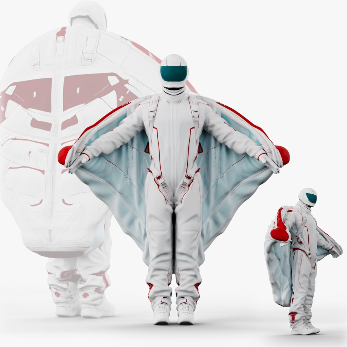 Wingsuit 3d model
