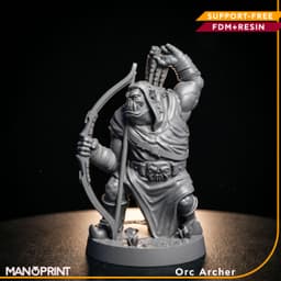 Orc Archer Fantasy miniature 3d model