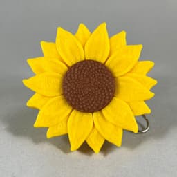 Sunflower Clicker / Sunflower Keychain / Fidget - No AMS - Commercial License Included 3d model