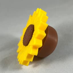 Sunflower Clicker / Sunflower Keychain / Fidget - No AMS - Commercial License Included 3d model