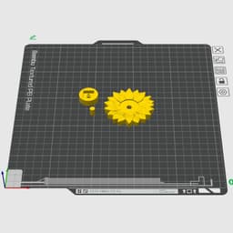 Sunflower Clicker / Sunflower Keychain / Fidget - No AMS - Commercial License Included 3d model