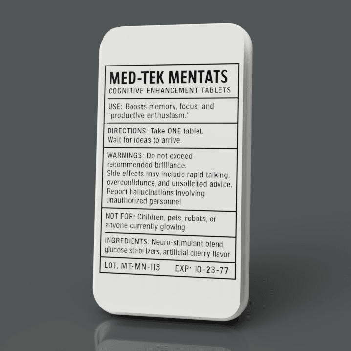Fallout MED-TEK Mentats Container 3d model